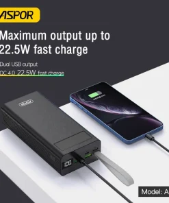 Aspor A306 Power Bank – 30000mAh - Latest