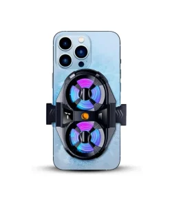 SL07 Dual-Fan Mobile Cooler – Ultra-Cooling Radiator with Temperature Display for Android & iOS Gaming - Latest