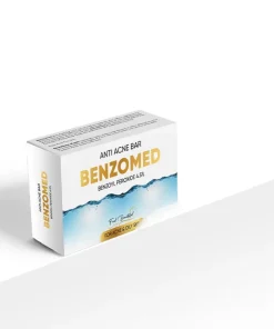 Benzomed Anti-Acne Cleansing Bar – Oil-Control & Acne-Fighting Formula for Clear Skin