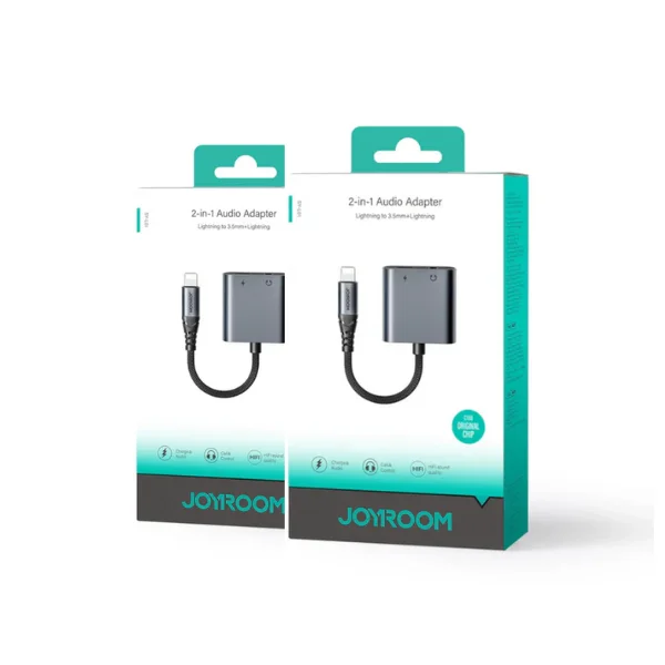 Joyroom 2-in-1 Audio Adapter Lightning to Double Lightning - latest brand Joyroom 2-in-1 Audio Adapter Lightning to Double Lightning - latest brand