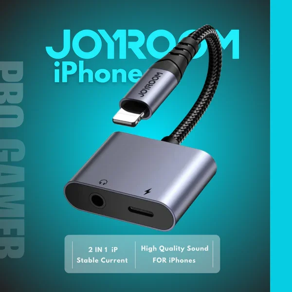 Joyroom 2-in-1 Audio Adapter Lightning to Double Lightning Joyroom 2-in-1 Audio Adapter Lightning to Double Lightning