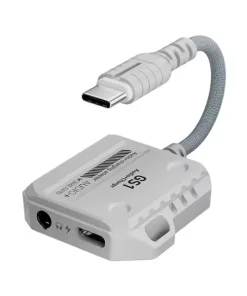 Plextone GS1 2-in-1 Type-C Gaming Adapter with 60W Fast Charging & 3.5mm Audio