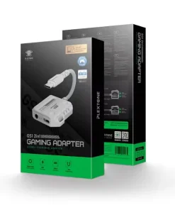 Plextone GS1 2-in-1 Type-C Gaming Adapter with 60W Fast Charging & 3.5mm Audio - Latest